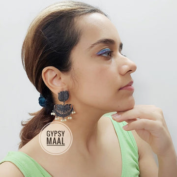 Antique Lotus Earrings